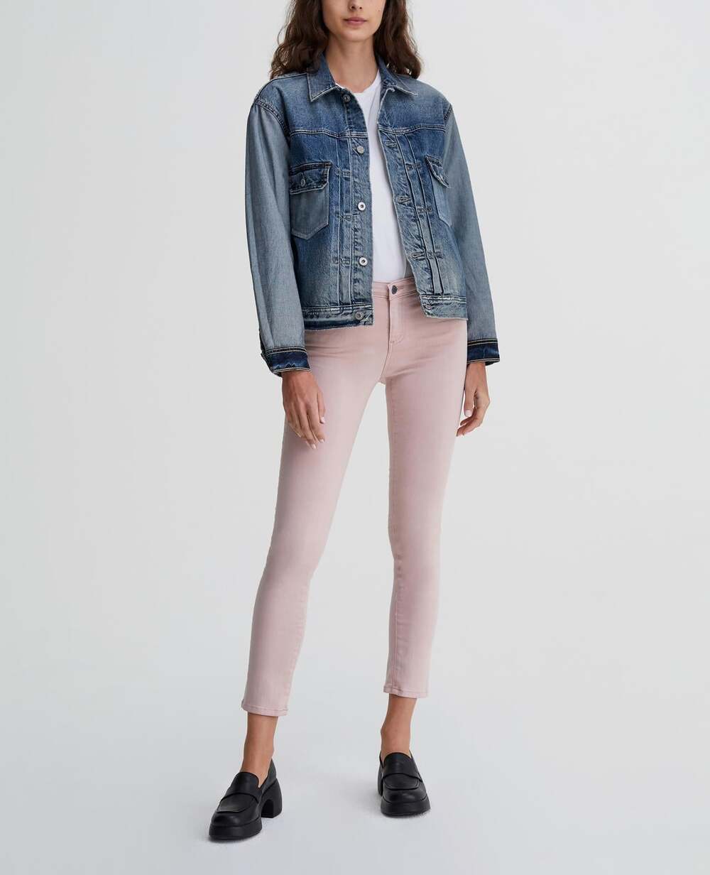 A.G Denim NWT The Prima Ankle in Luxe Pink Denim // 00